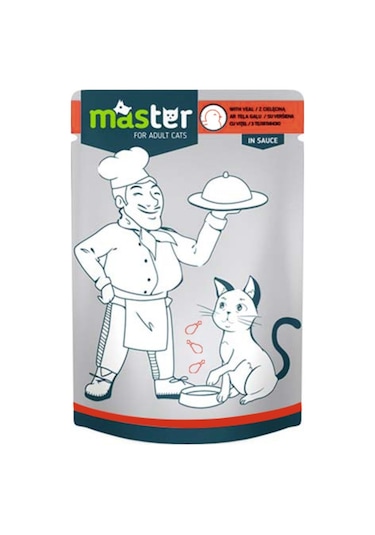 Master Kümes Hayvanlı Pouch Konserve Yetişkin Kedi Maması 6 x 80 G
