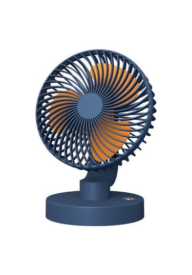 1200 Mah Plastik Elle Tutulan Fan, Basit, Taşınabilir, Çok Işlevli, Büyük Rüzgar Ve Sessiz Fan G9mwk0 Mavi