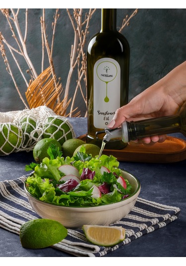 Amber 2'li 750 ml Zeytinyağı ve Sıvıyağ Yağdanlık Şişesi Ayçiçekyağı,Yağlık*Stantsız fb