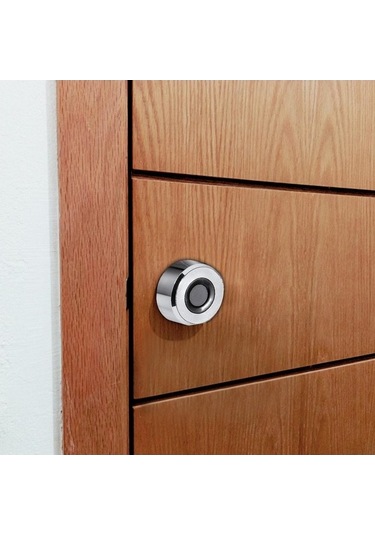 Pazly Parmak İzi Çekmece Kilidi Dijital 20 Anahtarsız Şarj Edilebilir Fingerprint Kilit Gümüş