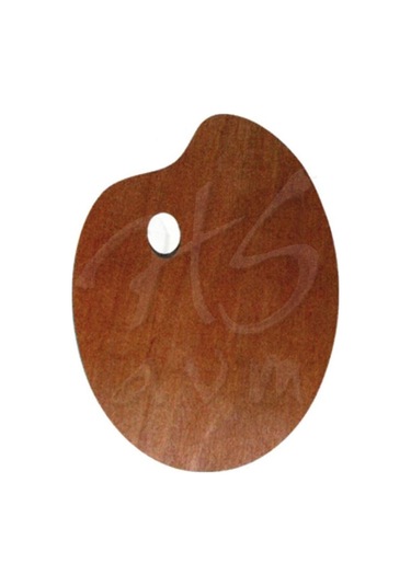 Talens Ahşap Palet Oval Vernikli 29X37