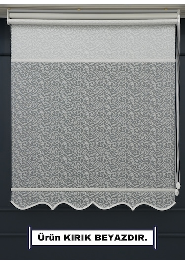 Çift Mekanizmalı Tül+stor Güneşlik Perde Çiftli Sistem - 2 Perde Tek Ürün Beyaz
