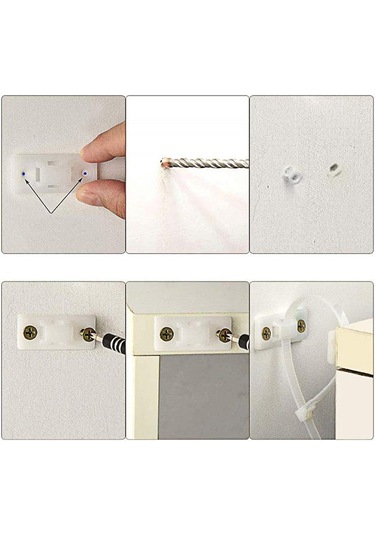 Evokids Mobilya Sabitleyici Aparat 4 Adet Çok Renkli