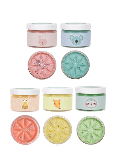 Doğal Oyun Hamuru 5'li Pastel Renk Glitter Seti 5 150gr
