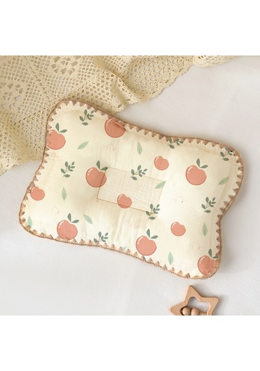 Şeker Silindir Yastık Bebek Boyun Yastığı Yumuşak Ve Güvenli No.27 Ekru