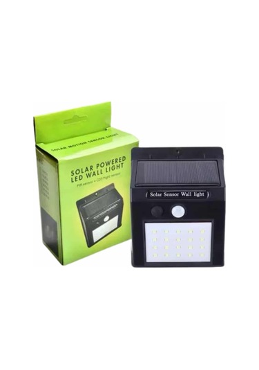 Bahçe Aydınlatma Sensörlü Güneş Enerjili Duvar Lambası 40 Led Işık