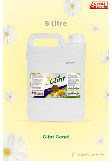 Glint Çok Amaçlı Bitkisel İçerikli Temizleyici- 5 Litre Tekli
