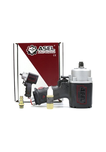 Asel Asht-4040012  Havalı Somun Sıkma Sökme Tabancası 1/2