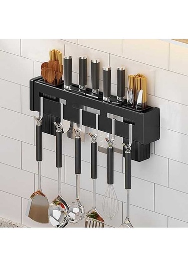 Ganzhoushop Tutucu, Sones Renk:siyah Raf Mutfak Monte Duvara Sabitleme Çubukları 30cm Ek Diğer