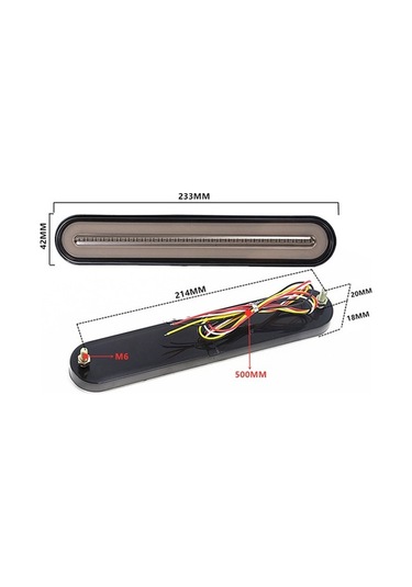 Ebitda 12-30v 100 Led Su Geçirmez 3 Ü 1 Arada Kamyon Fren Sinyal Lambası, Optik