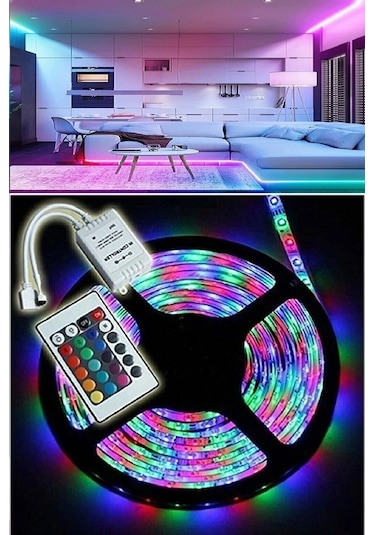 Orbus Uzaktan Kumandalı Rgb Şerit Led 5 Metre