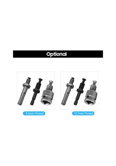 Jeemson 12.7mm İçindeki Çelik 3'lü Takım: Darbeli Matkap, Vidalama Ve Tornavida Adaptörü - İnşaat, Tamir Ve Dıy İçin Pratik Erişim
