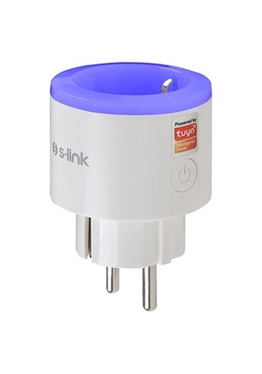 S-link Swapp Sl-03 16a Akım Korumalı Akıllı Priz Rgb Işıklı 2.4 G Wifi Tuya Destekli