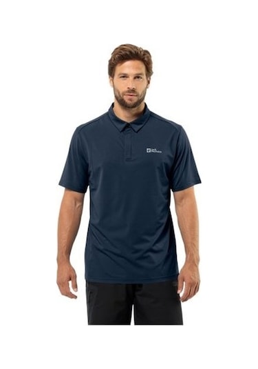 Jack Wolfskın Erkek Delgamı Polo M Night Blue Polo T-shırt 1809801tr-16459 Lacivert