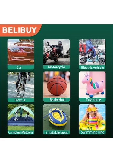 Boatshop1 Belibuy Siyah 12v 150psı Taşınabilir Hava Kompresörü Dijital Basınç Ölçerli Araba Bisiklet Motosiklet Ve Toplar İçin