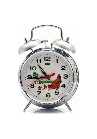 Nostaljik Kurmalı Horozlu Çalar Saat