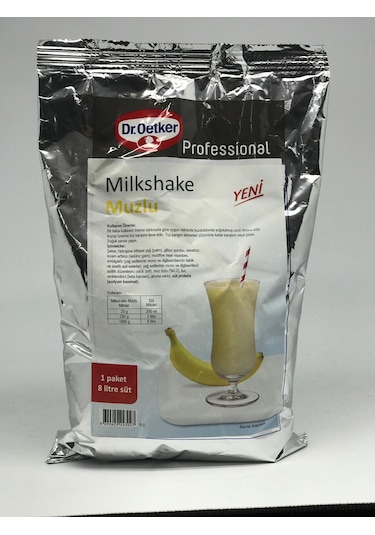 Dr. Oetker Profesyonel Muz Aromalı Milkshake Tozu 1 KG