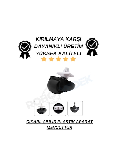 Roborock S7 Maxv - S7 Maxv Ultra Uyumlu Yedek Tekerlek