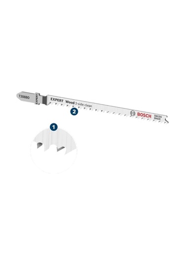 Bosch Expert T308 BO Temiz Kavisli Kesim Ahşap Dekupaj Testere Bıçağı