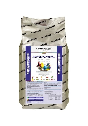Powermax Meyveli Yumurtali Mama 10 Kilo