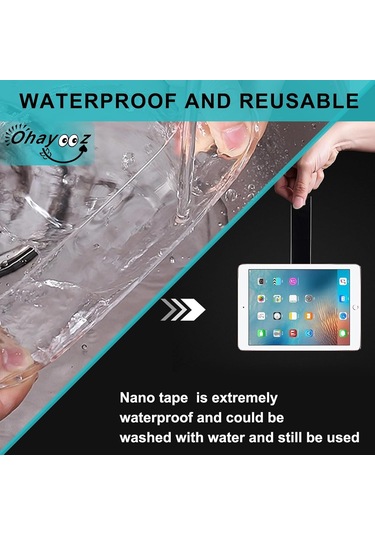 Güçlü Çift Taraflı Bant Çıkarılabilir 10ft, Açık Yapışkan Yapışkan Nano Bant Asılı Resim İçin