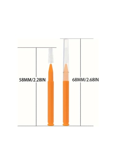 Willowhaven 80 Adet Karışık Nylon Diş Arası Fırçası 0.6-1.5mm Dayanıklı Taşınabilir Ağız Bakım Seti