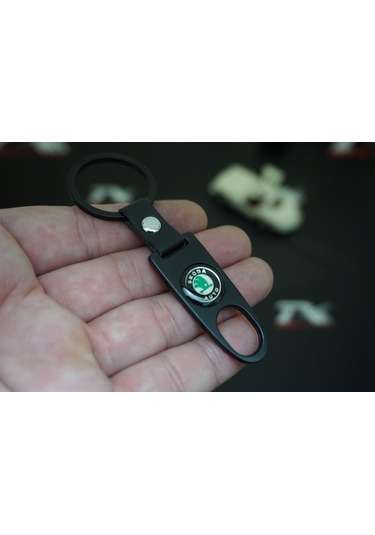 Skoda Auto Logo Anahtarlık Sibop Kapağı Seti
