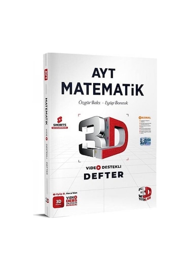 AYT Matematik Video Destekli Defter - Eyüp Boncuk - 3D Yayınları
