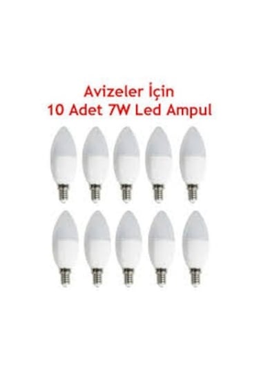 Noas 7 Watt Bujı E14 Duy Led Ampul Beyaz 10 Adet