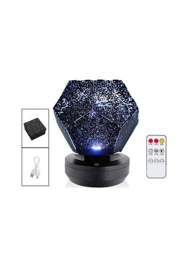 Yifomall 7 Renkli Yıldız Projektörü İle Bluetooth Hoparlör, Uzaktan Kumandalı Şarjlı Gölgeleme Lambası, Romantik Atmosfer Oluşturucu