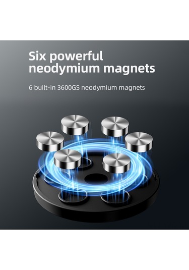 Yuntech01 Telesın Cmm-001 Aluminyum Manyetik Kamera Panosu - 360 Dönebilen Çift Topu - 9kg Yük Kapasitesi - Spor Kamera Adaptörü Ve 1/4" Vida İle Uyumlu Siyah