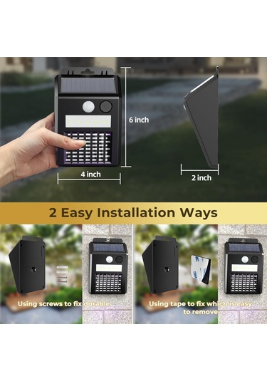 Singree Güneş Enerjili Sinek Öldürücü Ve Aydınlatma Lambası - Su Geçirmez, Otomatik Sensörlü, Şarj Edilebilir