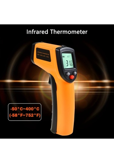Dashanshop Gm320 Temassız Dijital Laser Kızılötesi Termometre -50c 380c Anında Okuma Yemek Yağ Barbekü