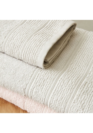 Karaca Home Vinos 4 Parça Banyo/Baş Havlusu Hamam Seti Pudra