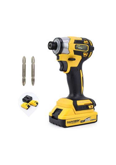 Dawreek Akülü Torklu Vidalama/Somun Sıkma Makinesi - Sarı