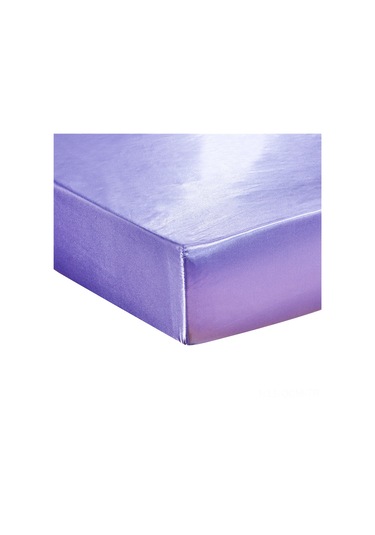 Qingmipy Yumuşak İpek Hissi Veren Polyester Çarşaf - 30cm Derin Cep - Tek Kişilik Açık Mor DiğER