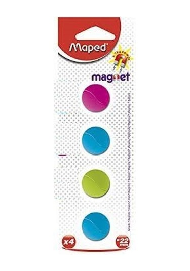 Maped Mıknatıs 22 mm karışık renk 4 lü