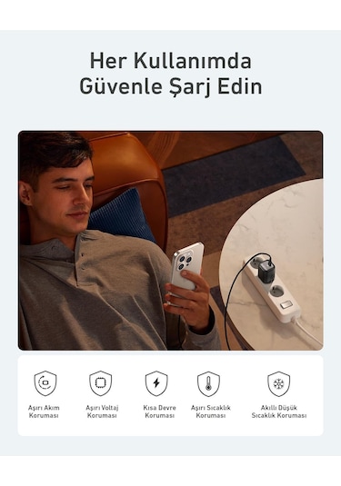 Anker Nano Usb C Gan 30w, Pd 3.0 Pps Hızlı Şarj Cihazı Siyah - A2698