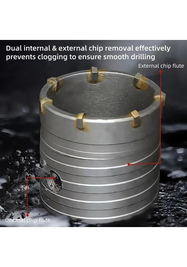 Willowhaven 68x200mm Sds Plus Beton Delici 3'lü Set Matkap Ucu