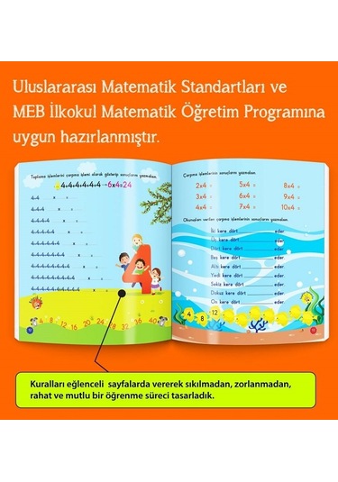 Mucit Karınca Çarpım Tablosu Öğreten Kitap Serisi Yaz-Sil