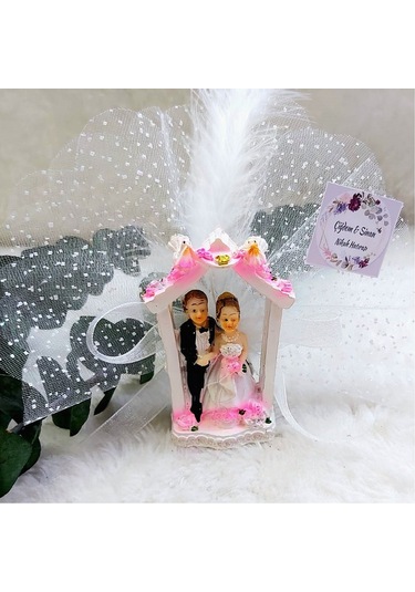 Çardakta Gelin Damat Biblo Nikah Şekeri(30 Adet)