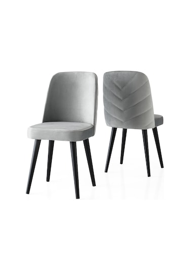 Tekno Venedik Mdf Açılır Mutfak Masa Sandalye Takımı 60x100 Beyaz - Gri
