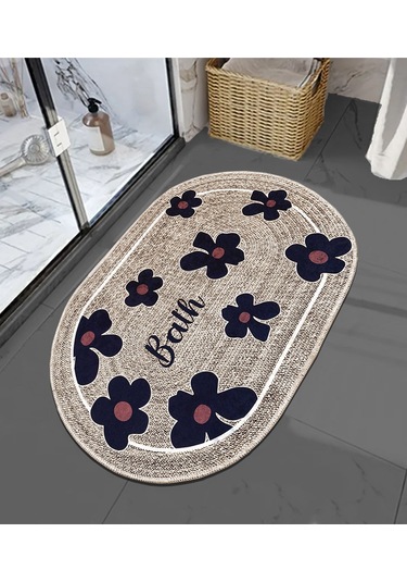 Moole Bej 3'lü Set Banyo Paspası Djtbanyo Varyantlı Renkli