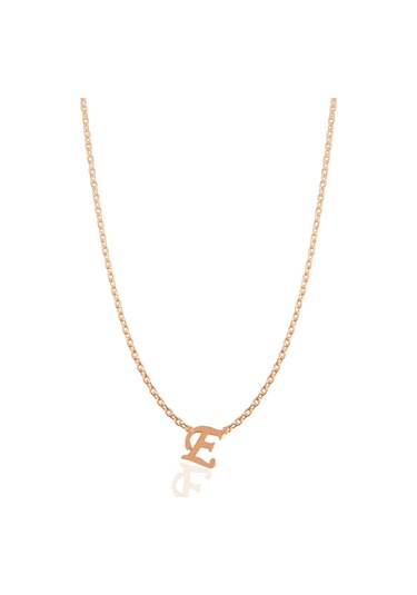 Kişiye Özel Tek Harfli İsimli 925 Ayar Gümüş Kadın Kolye Gümüş