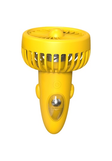 Kangvka Yazın Serinletici: Kol/ Boyun Bağlı Usb Şarjlı Mini Fan, 3 Hız Ayarı, Taşınabilir Ev/ Dışarı/ Seyahat/ Ofis F6 Sarı