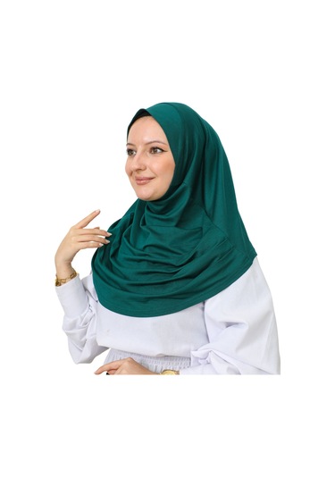 Hazır Giyim Türban Yumuşak Başörtü Şal - Zümrüt Zümrüt