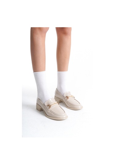 Garantili D344 Günlük Ortopedik Kadın Loafer Ayakkabı Ten