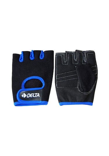 Delta Force Extra Halter, Body, Fitness Ve Ağırlık Eldiveni Mavi Siyah - Mavi