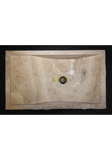 Traverten Sabunluklu Patlatma Lavabo