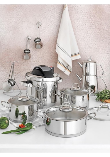 Pierre Cardin Jupiter 17 Parça Tencere Seti